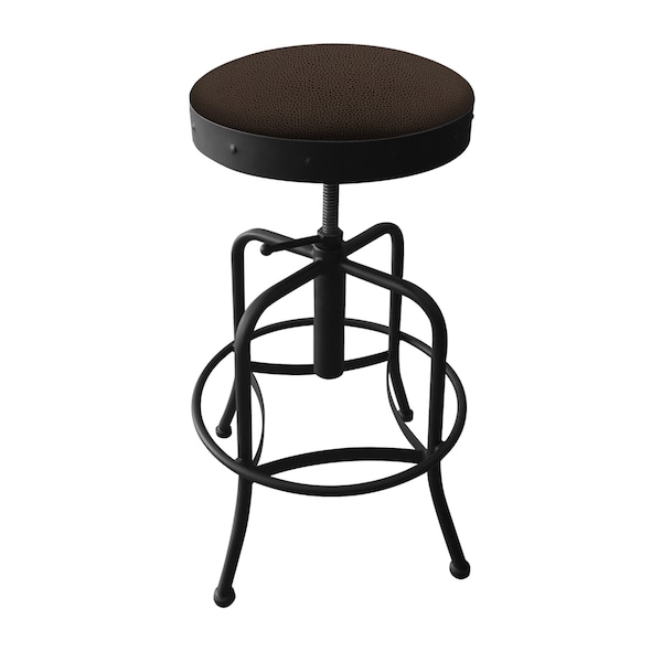 Adjustable Stool, Black Wrinkle, Rein Coffee Seat